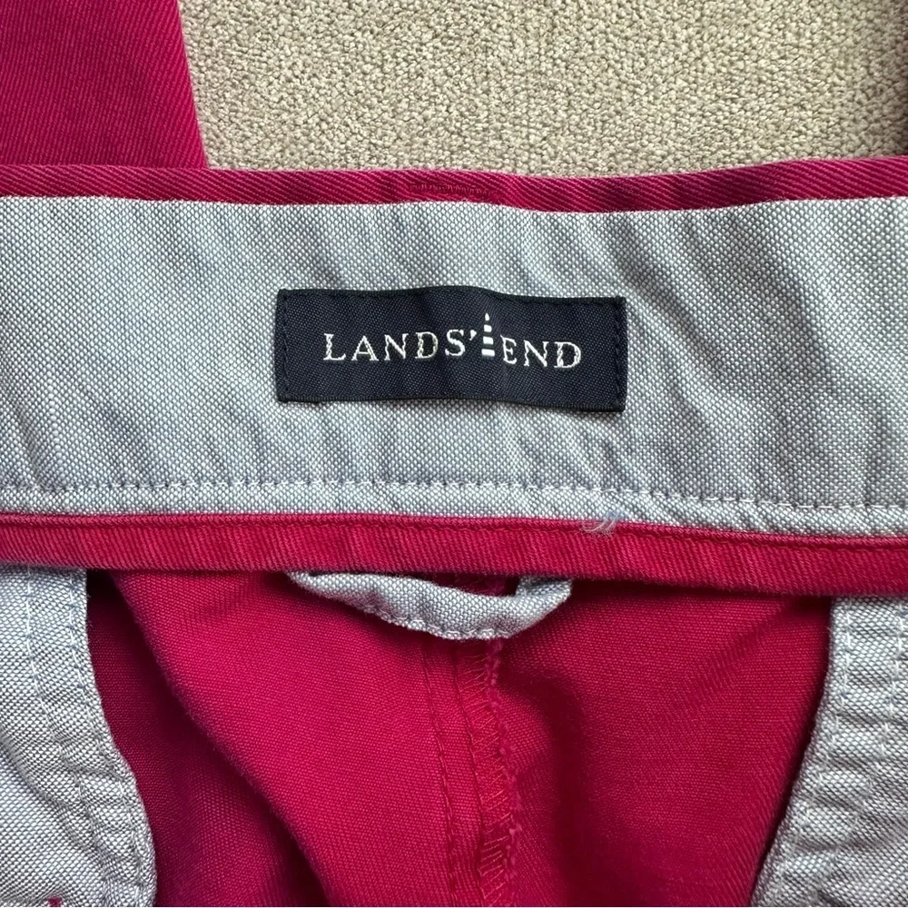 Lands' End Men's Bold Pink Chino Pants. Size 33 X 34